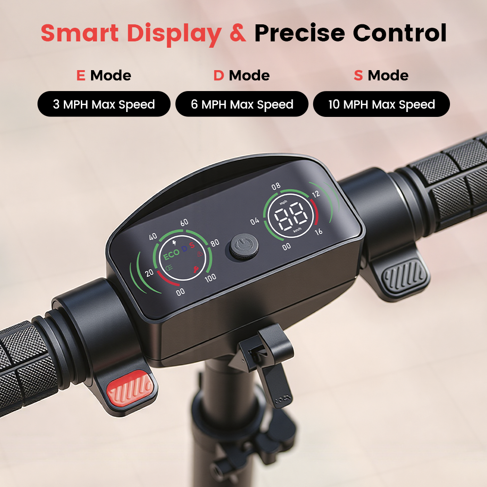 RIDEN K6 Kids Electric Scooter | Dual Suspension, LED Display, Top Speed 9mph, Ages 6+